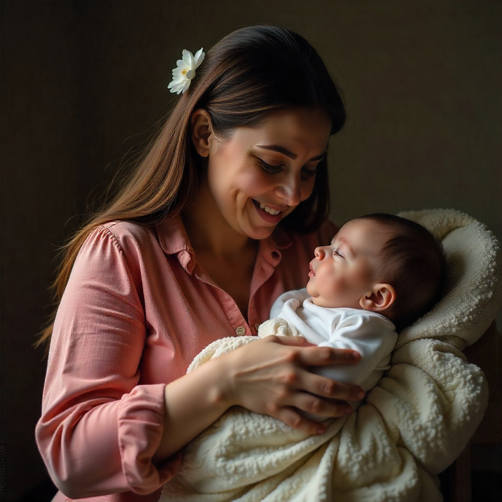 Madre amamantando al bebé en diferentes posturas